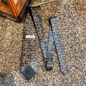 Protocol Geometric Silk Tie - Men’s Accessory Hand Made